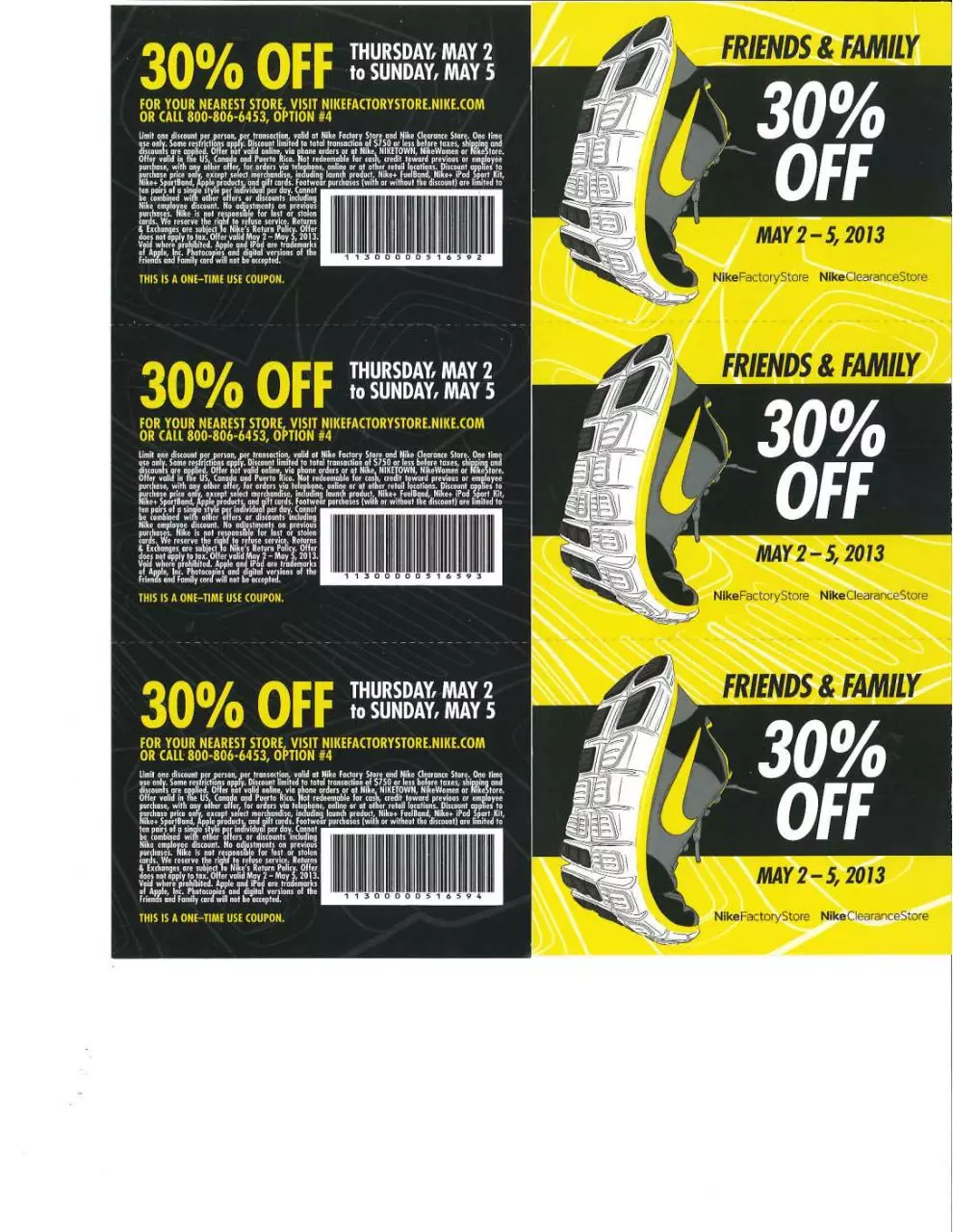 Page 1 of 1, Friends and Family 30% May 02 May 05, 2013