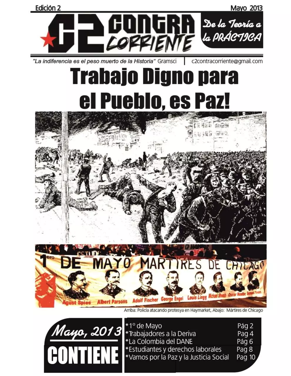 Page 1 of 12, Revista Contra Corriente Mayo