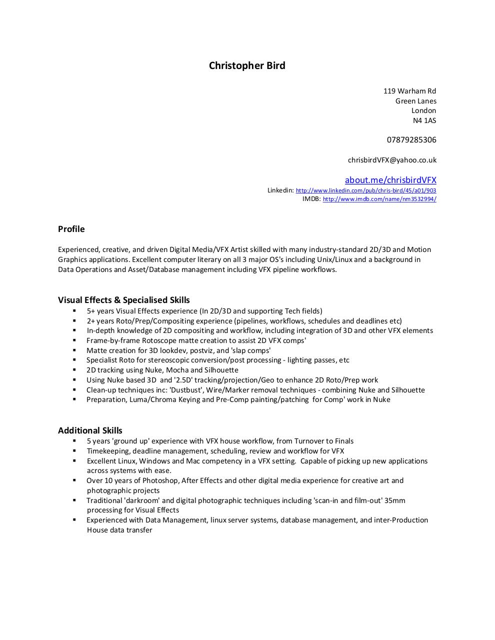 Document preview CBird_2013_creative_CV.pdf - page 1/2