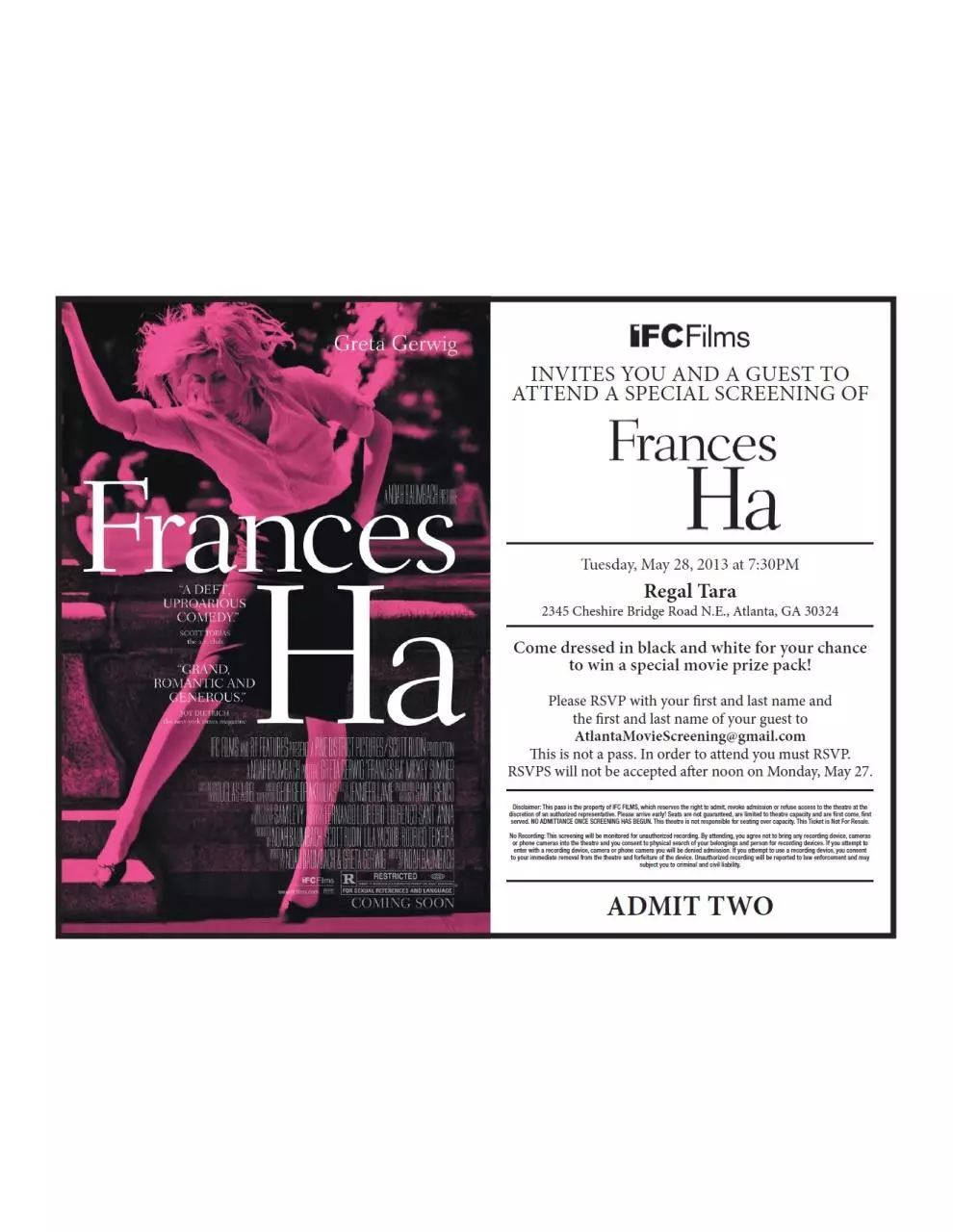 Page 1 of 1, FrancesHa Atlanta 5.28.13