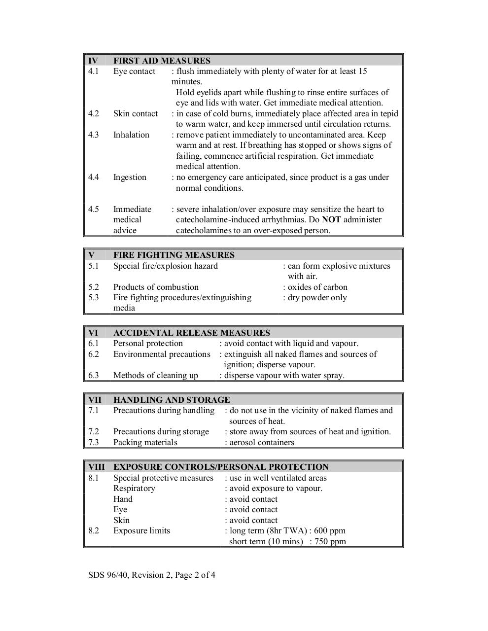 Document preview msds- Newport Extra Purified Gas EMAIL (01).pdf - page 2/4