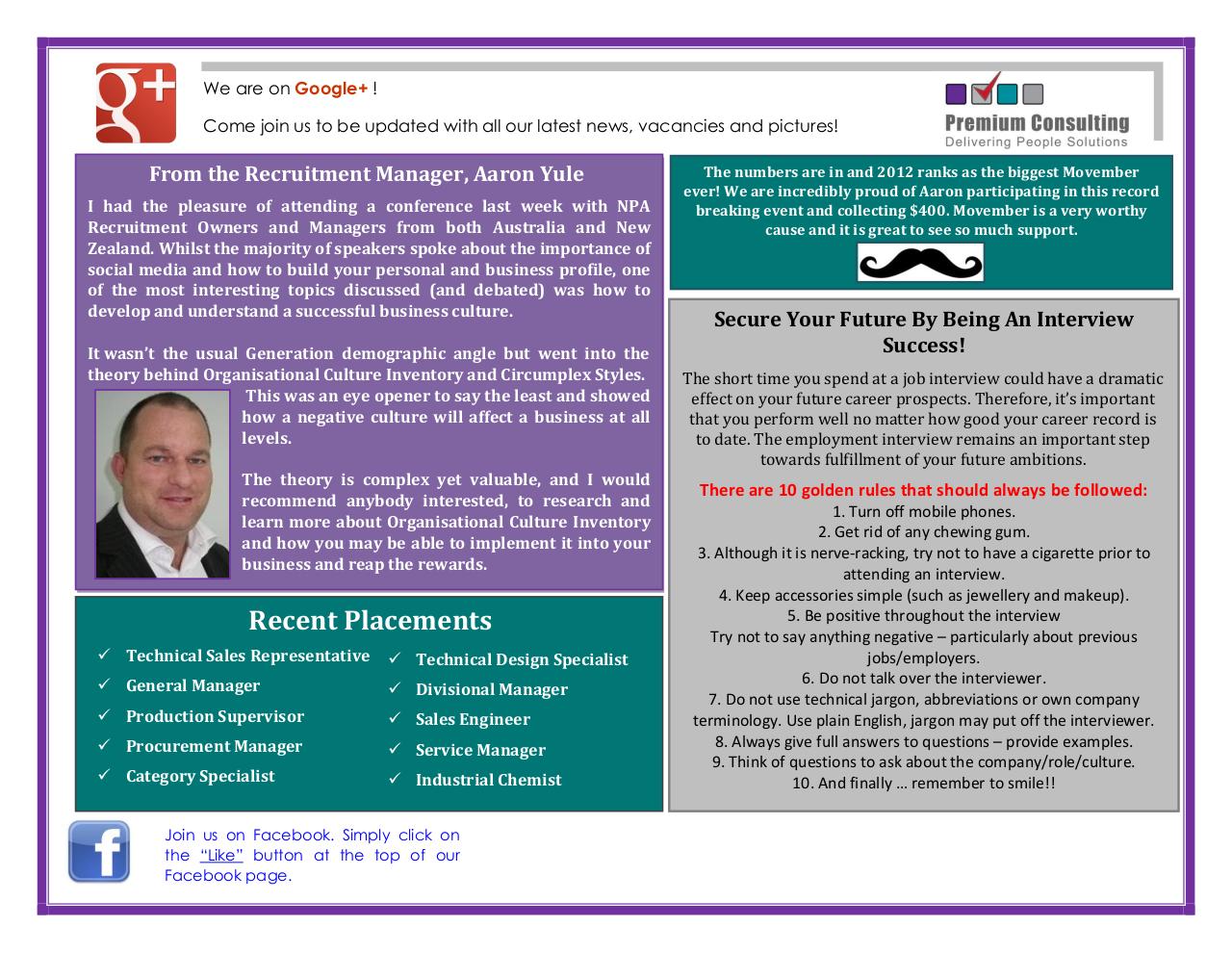 Document preview Premium Consulting Newsletter Mid Year 2013.pdf - page 2/2