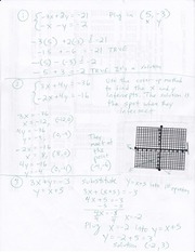 Page 1, Final Exam Review Solutions Algebra 100