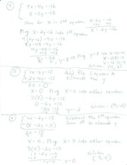 Page 2, Final Exam Review Solutions Algebra 100