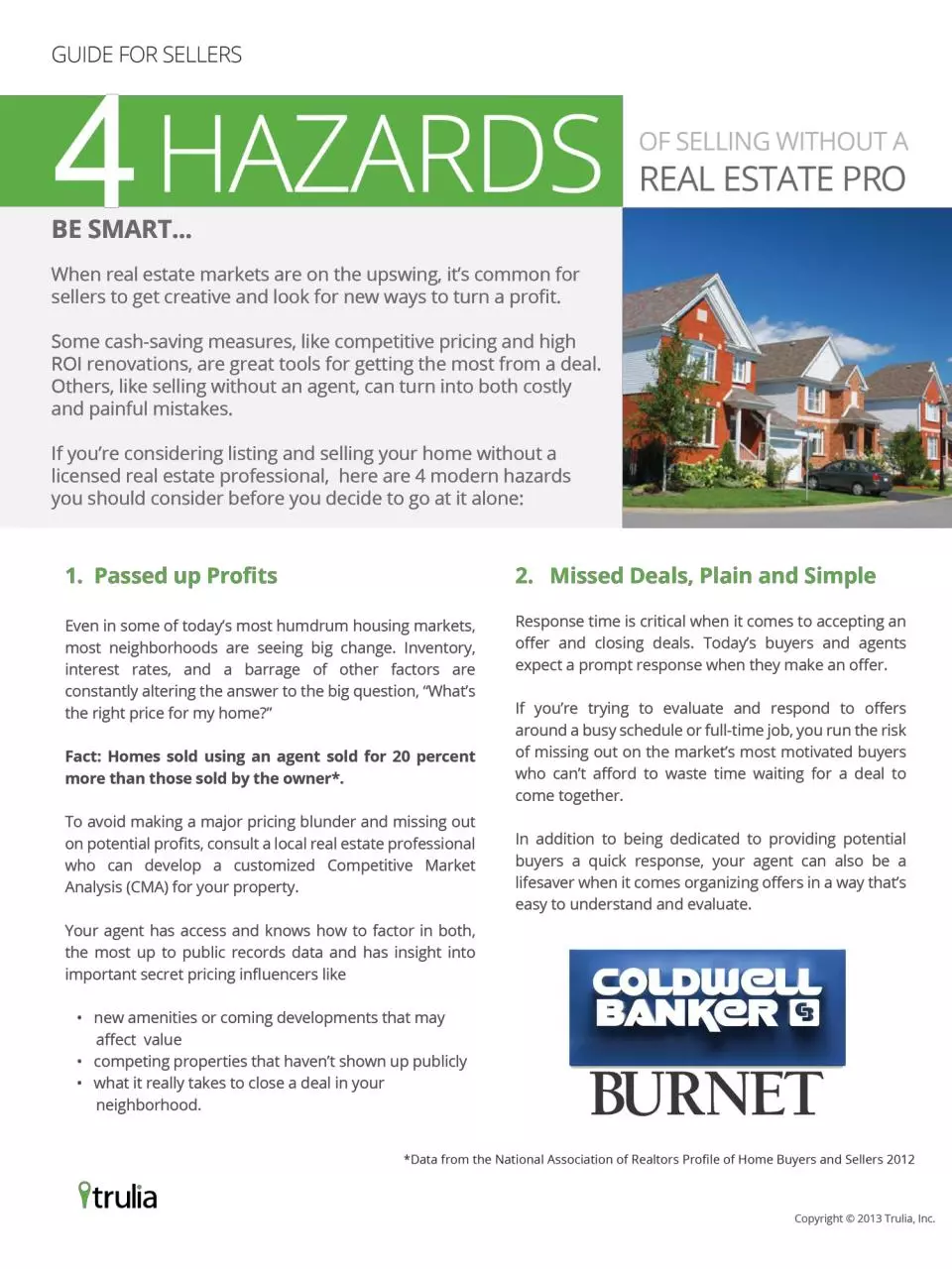 Page 1 of 2, Four Hazards For Selling Without You