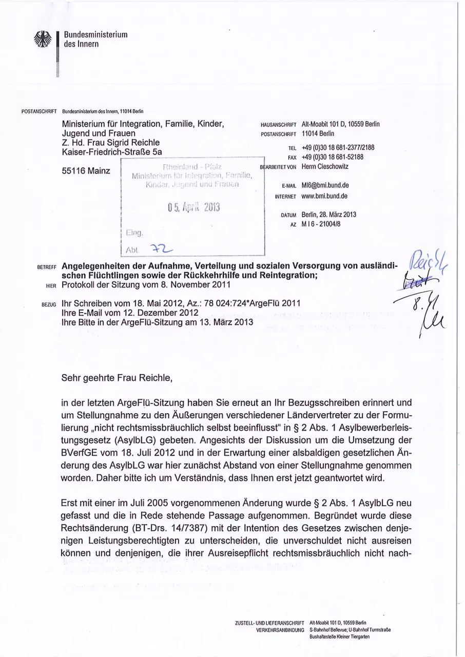 Page 1 of 3, 130613 Anlage 1 Schreiben BMI vom 28. März 2013