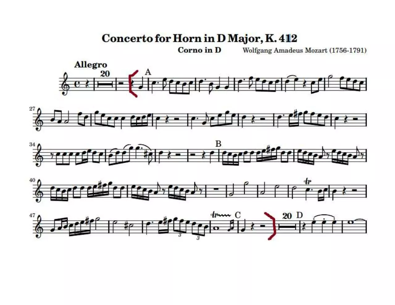 Page 2 of 2, Audición CORNO