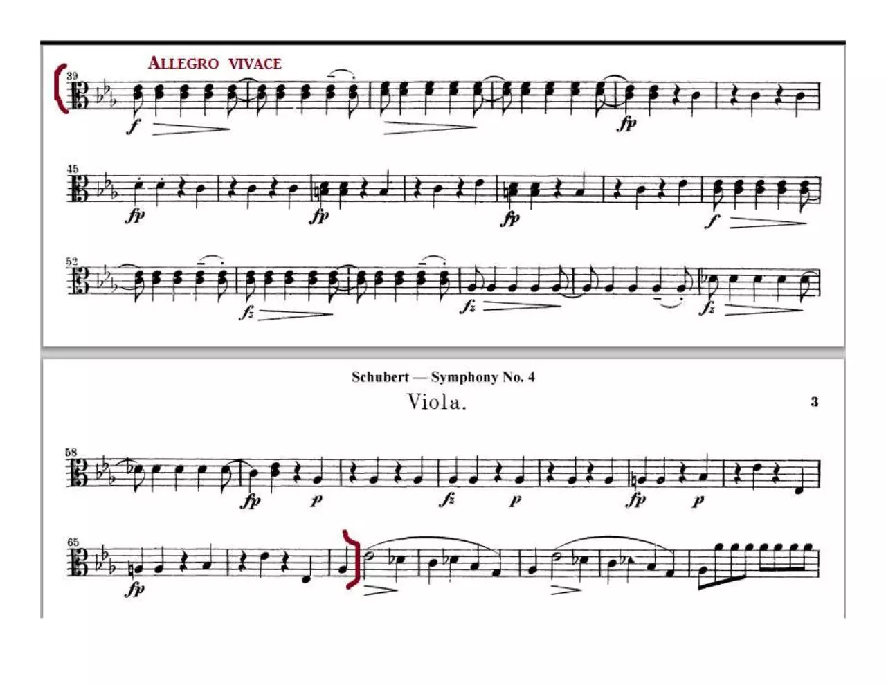 Page 1 of 2, Audición VIOLA