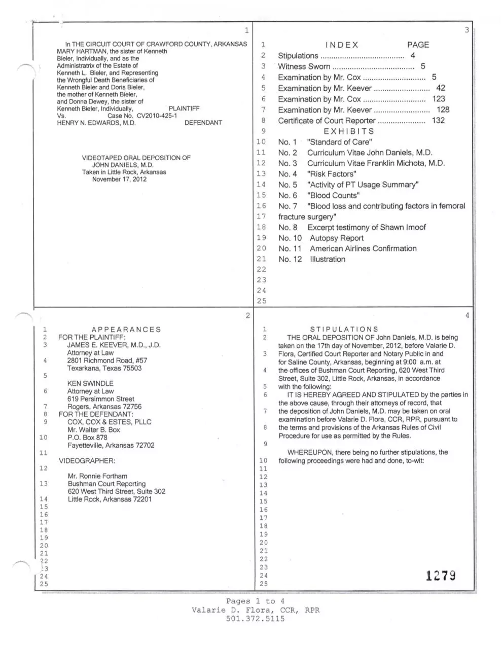 Page 2 of 163, Volume VI of VII