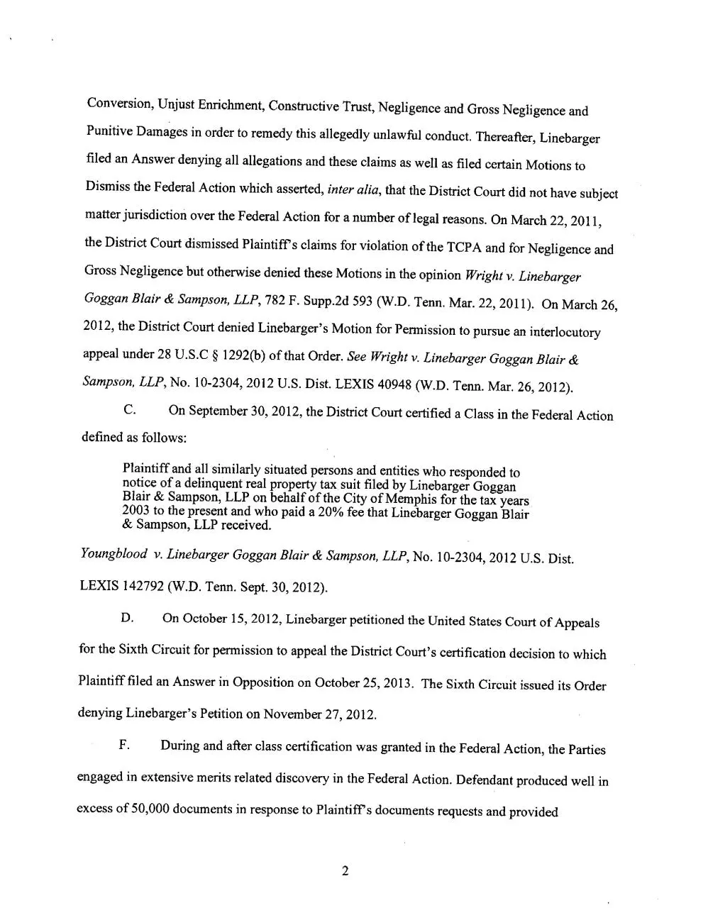 Page 2 of 64, Class Action Settlement Agreement