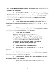 Page 5, Class Action Settlement Agreement