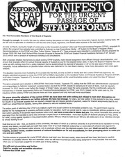 Page 1, Manifesto for the Urgent Passage of STFAP Reforms signed