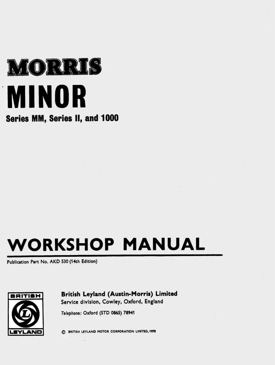 Page 1 of 443, morrisminor
