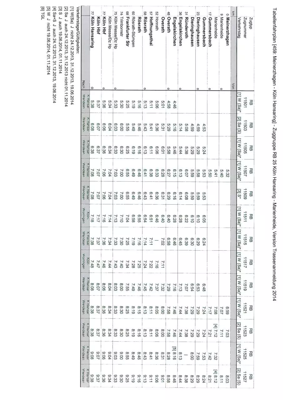 Page 5 of 8, Fahrplanentwurf Köln Meinerzhagen ZRL