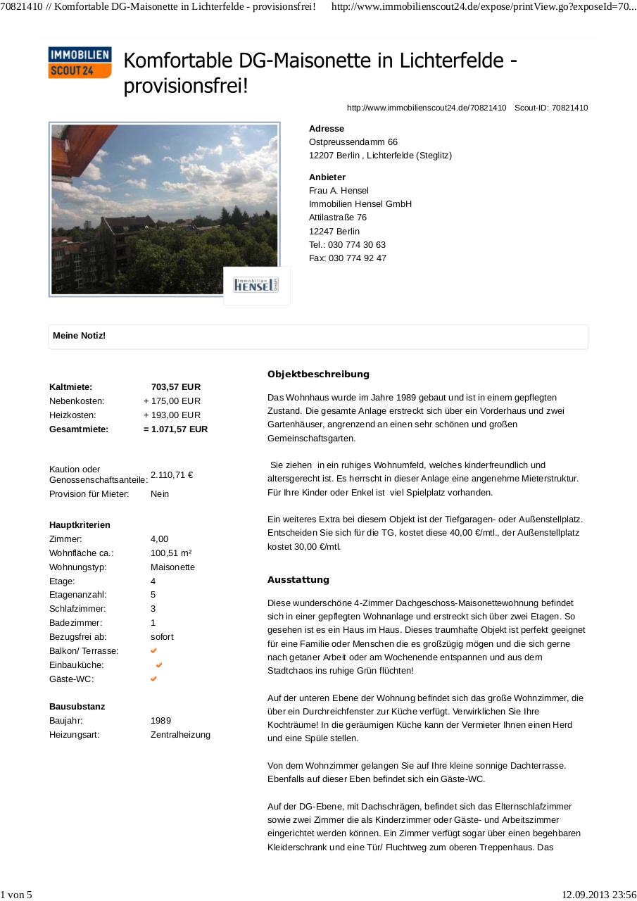 Document preview Komfortable DG-Maisonette in Lichterfelde - provisionsfrei!.pdf - page 1/5