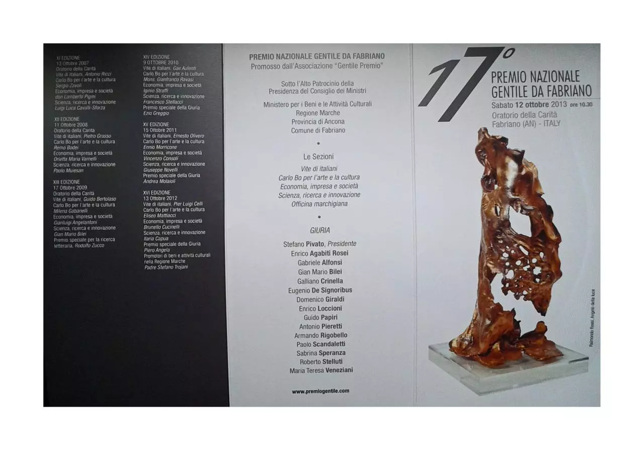 Page 1 of 3, Programma Premio Gentile 2013