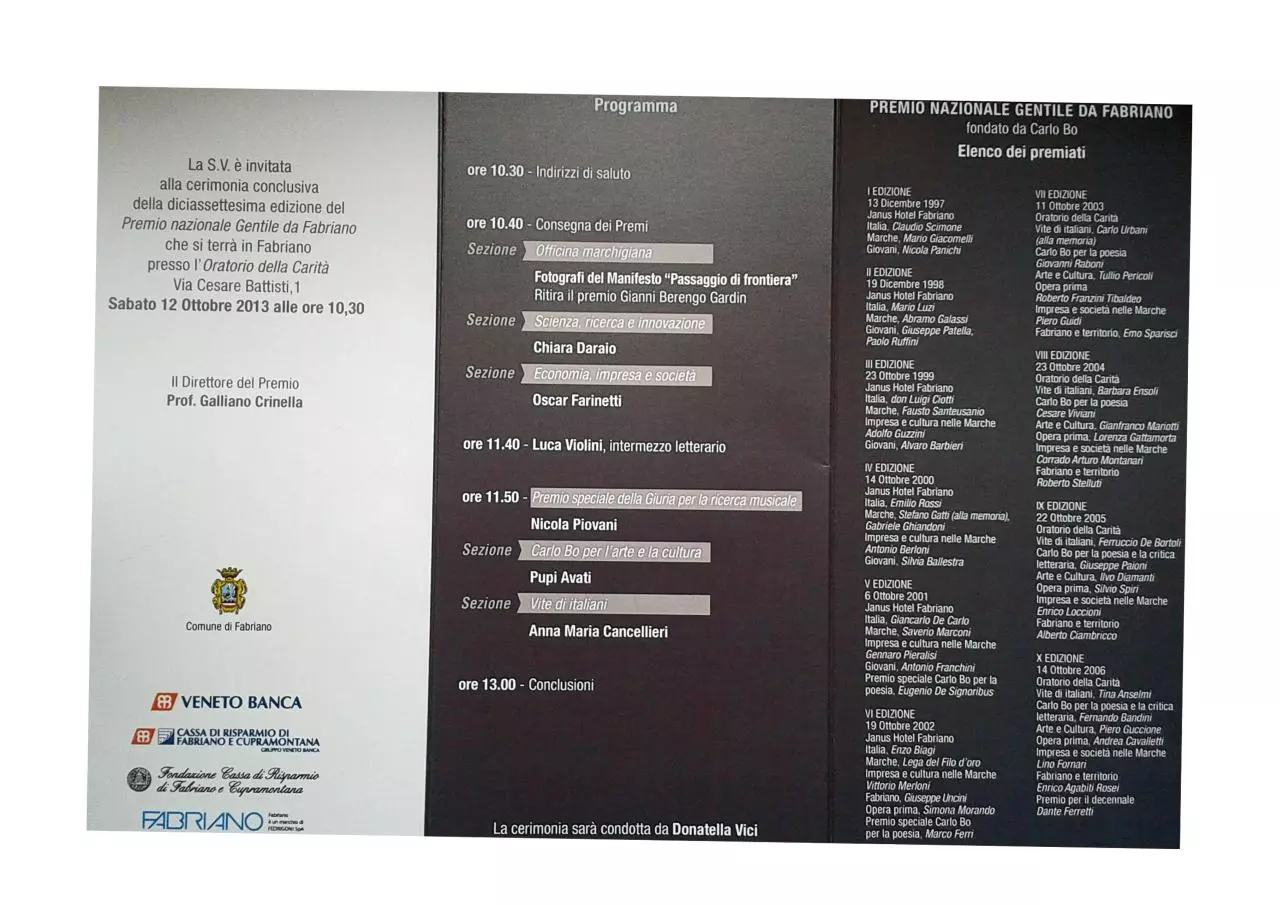 Page 2 of 3, Programma Premio Gentile 2013