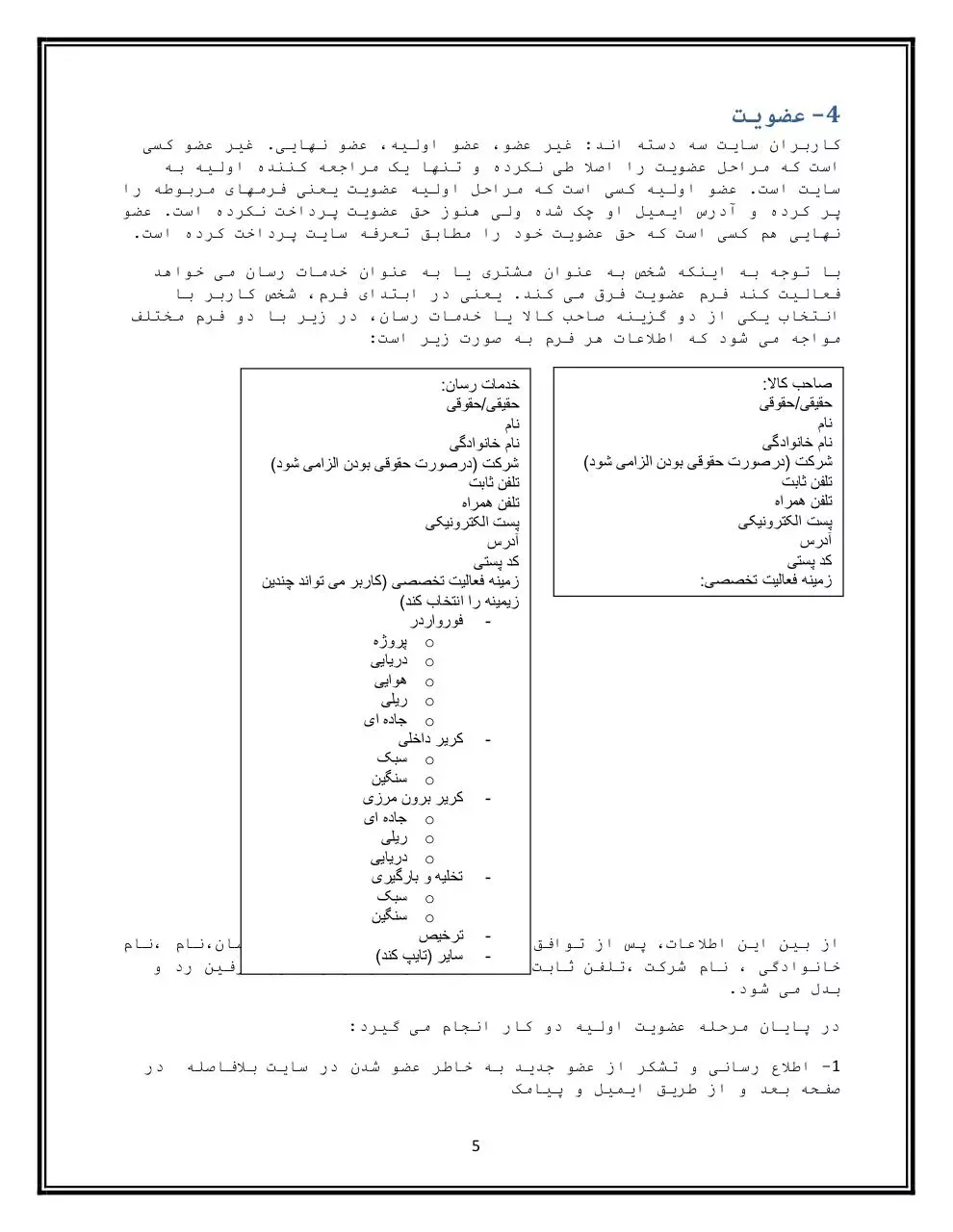 Page 5 of 21, شماره 1 قرار داد