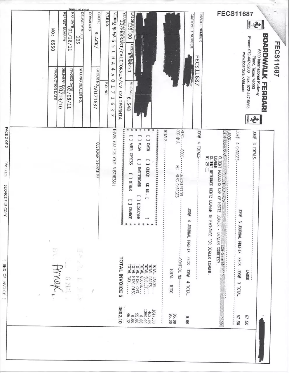 Page 3 of 17, Service records