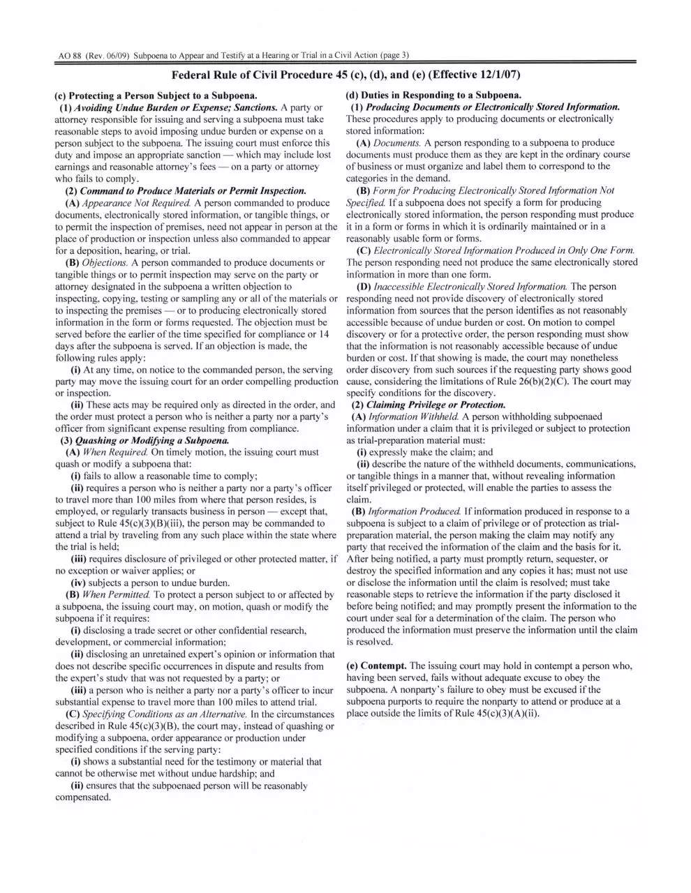 Page 3 of 9, Nurse Subpoenas