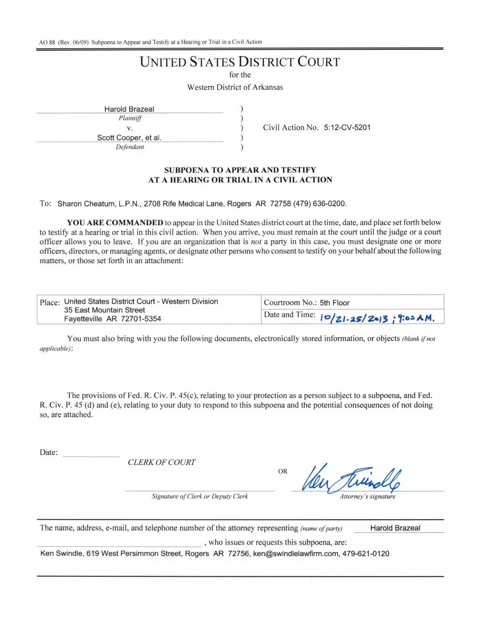 Page 4 of 9, Nurse Subpoenas