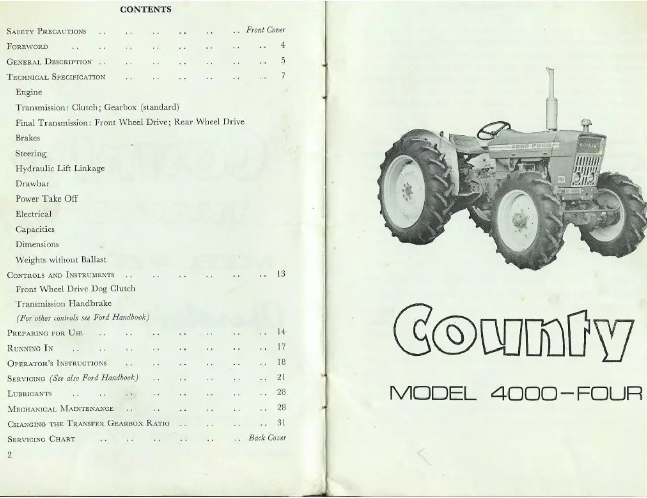 Page 4 of 19, 4000 MANUAL
