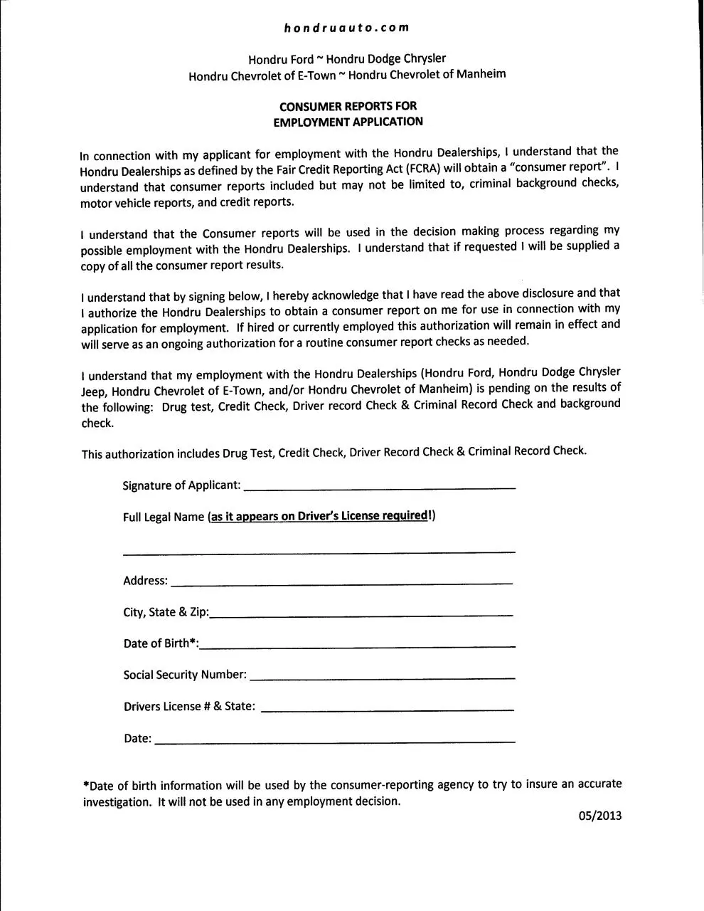 Page 3 of 3, Job Application 5 13
