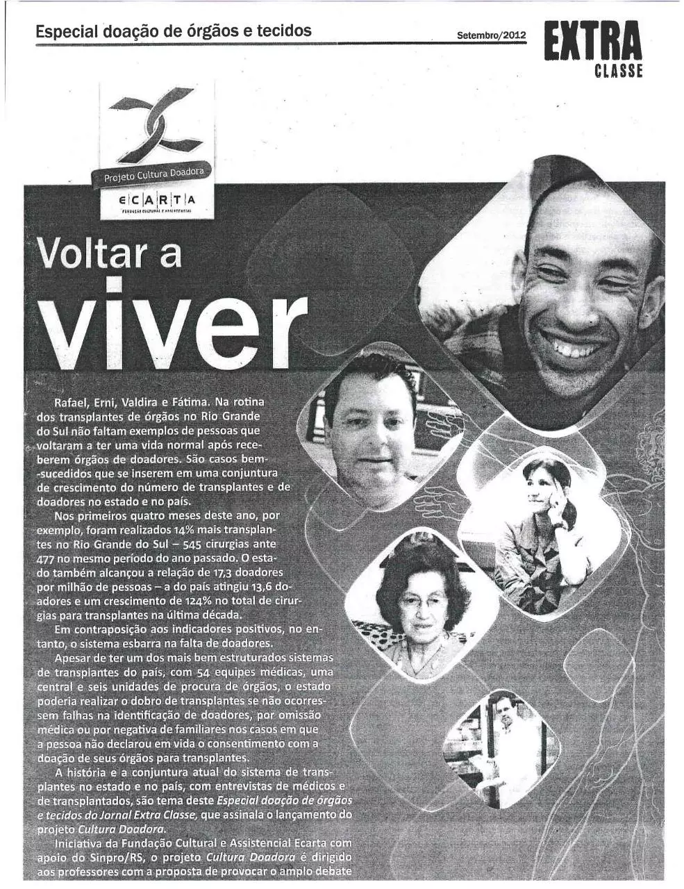 Page 1 of 8, 1o Lugar Impresso Jornal Extra Classe