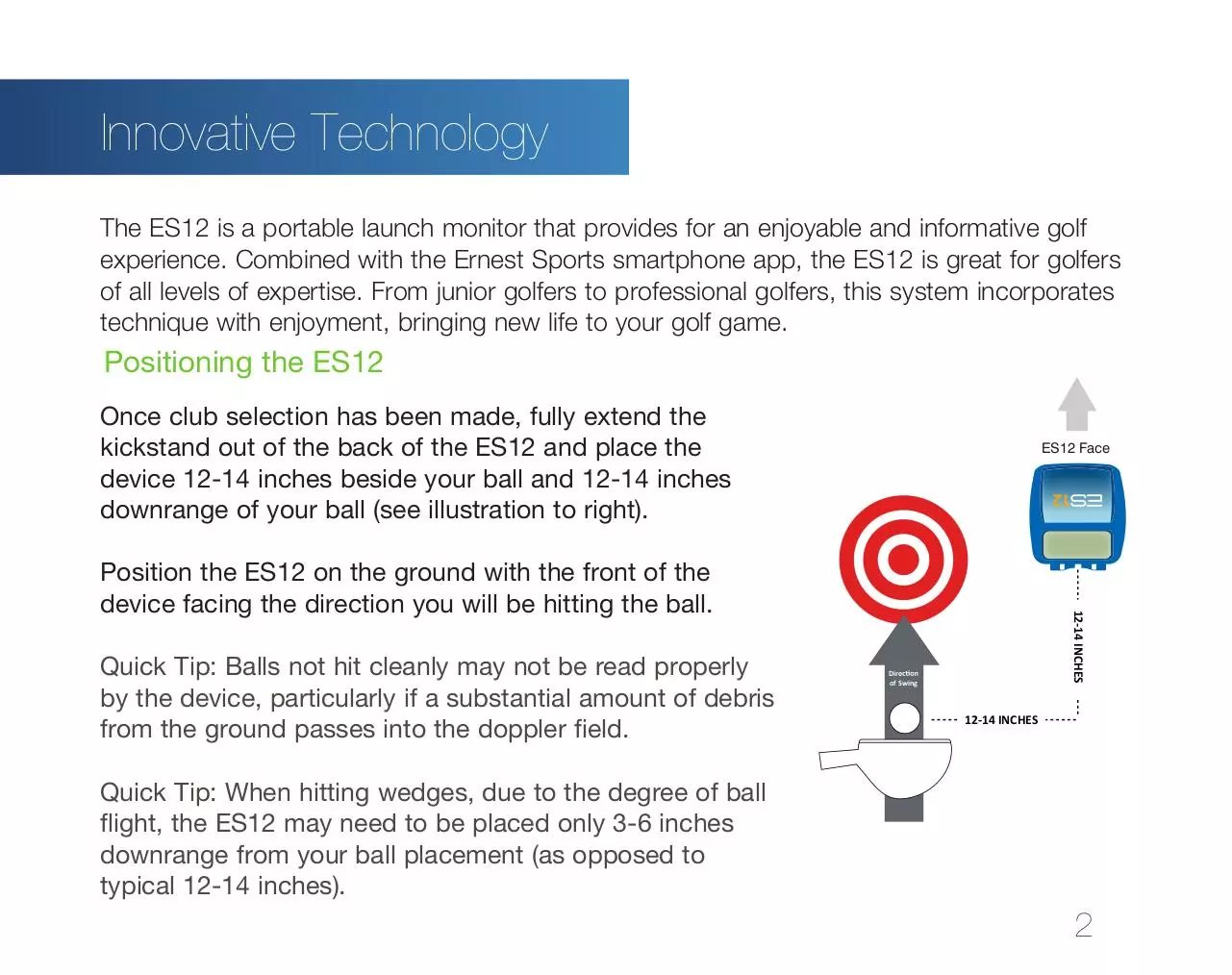 Page 3 of 18, ES12 User Manual