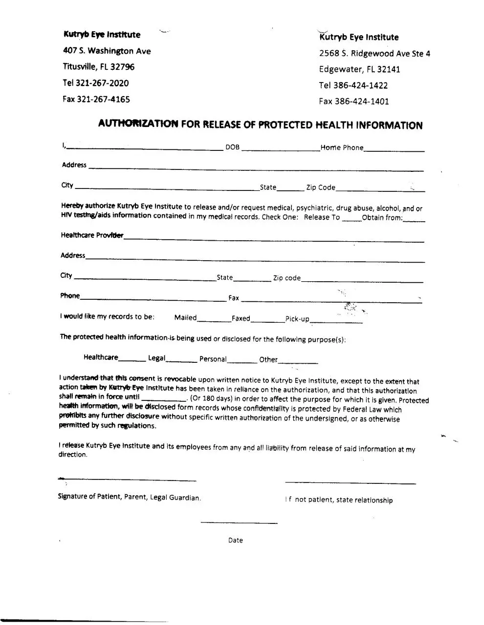 Page 1 of 1, recordrelease
