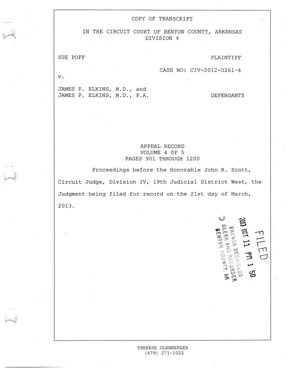 Page 1 of 301, Volume IV