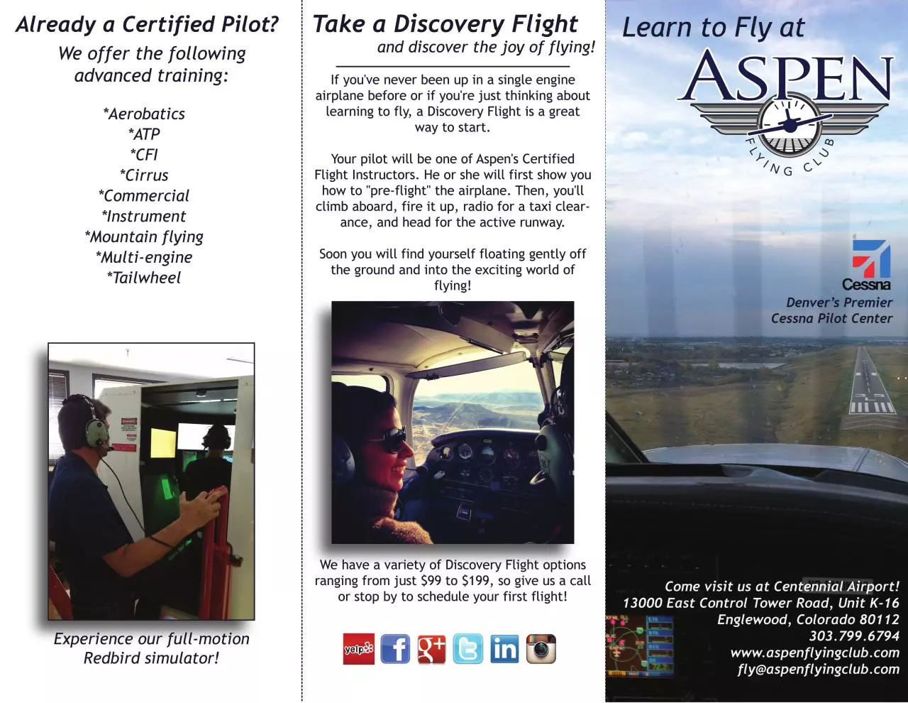 Page 1 of 2, AFC learn to fly Brochure low res
