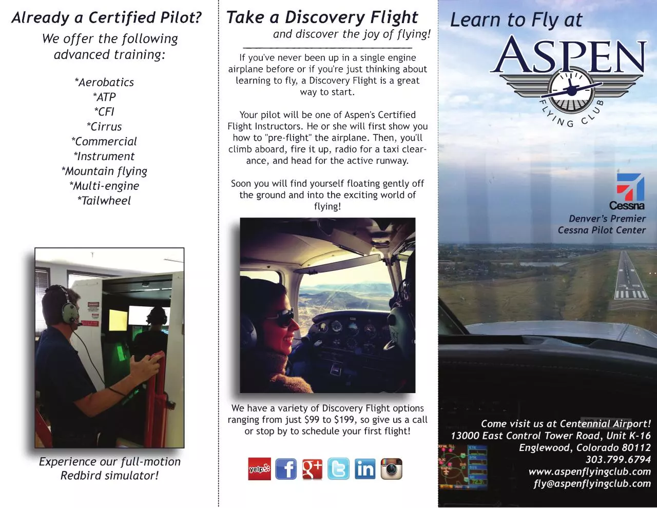 Page 2 of 2, AFC learn to fly Brochure Rast