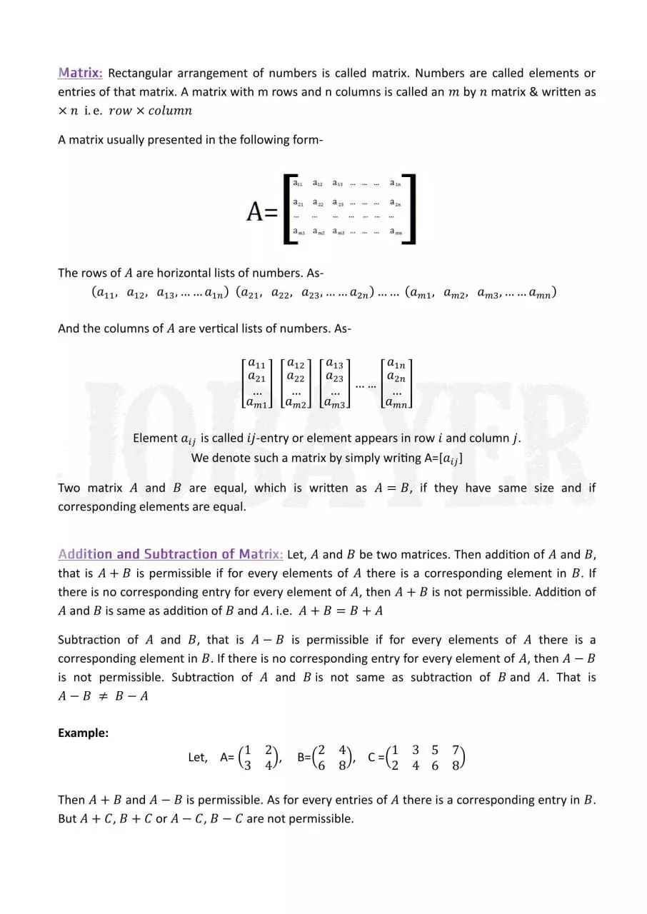 Page 2 of 36, Linear Algebra