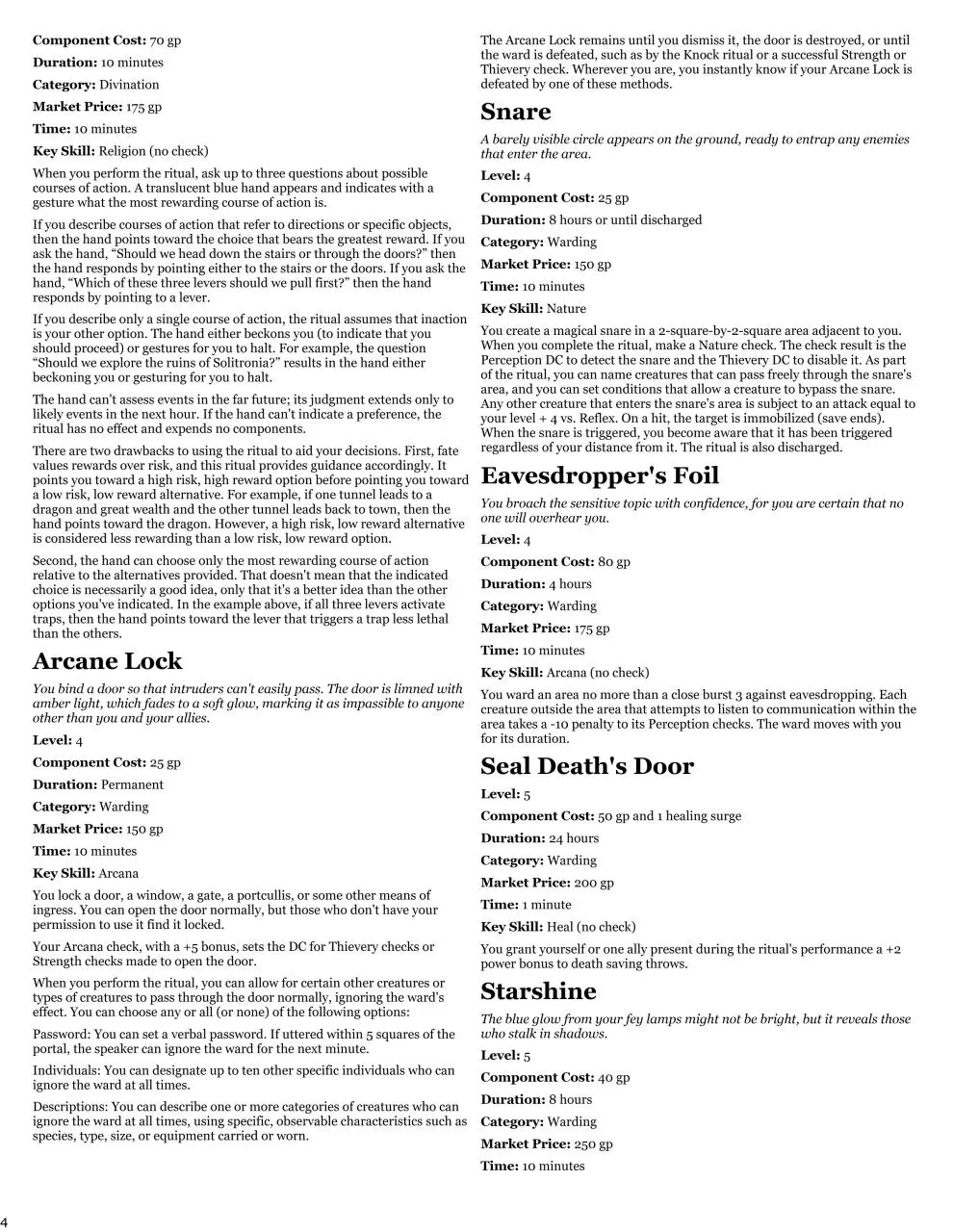 Page 4 of 5, warding ritual up to level 6