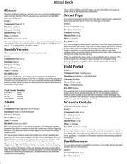 Page 1, warding ritual up to level 6