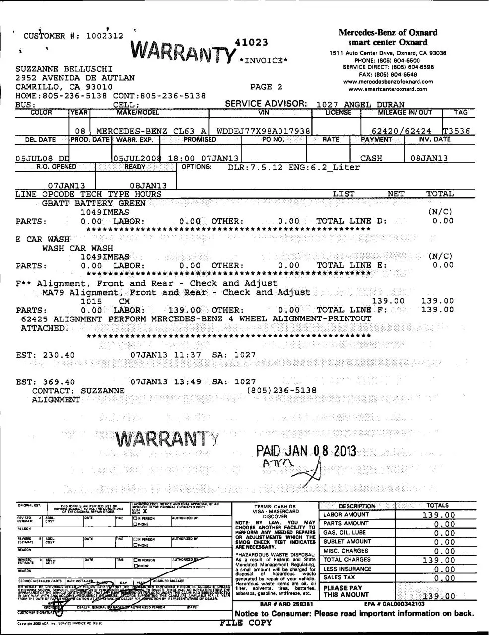 Page 4 of 37, Service records