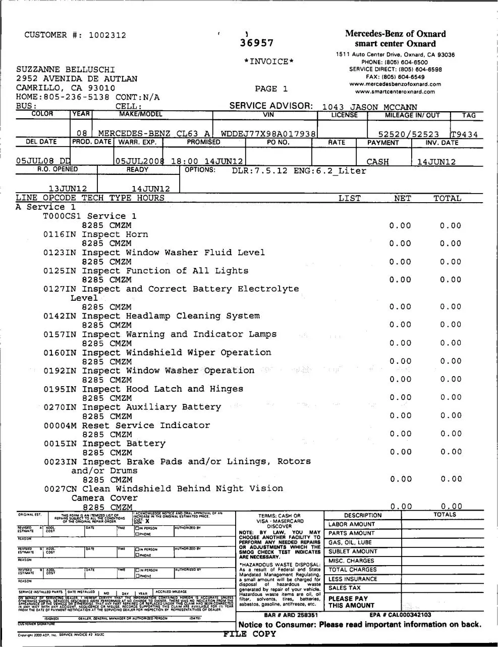 Page 5 of 37, Service records