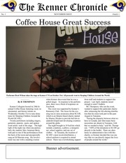 Page 1, Kenner Chronicle November Issue