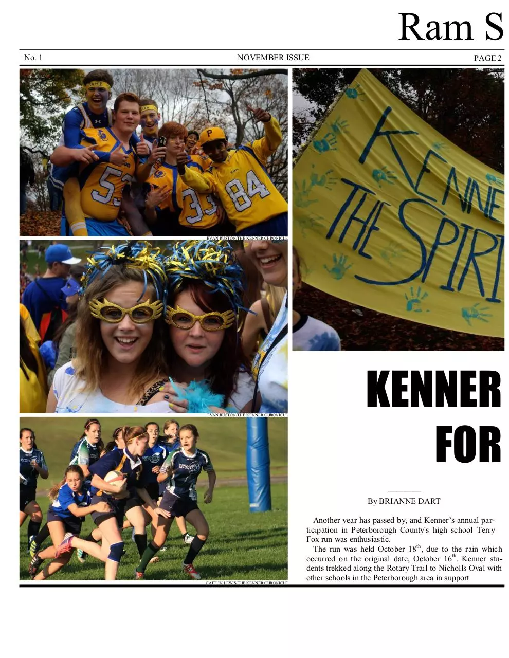 Page 2 of 8, Kenner Chronicle November Issue