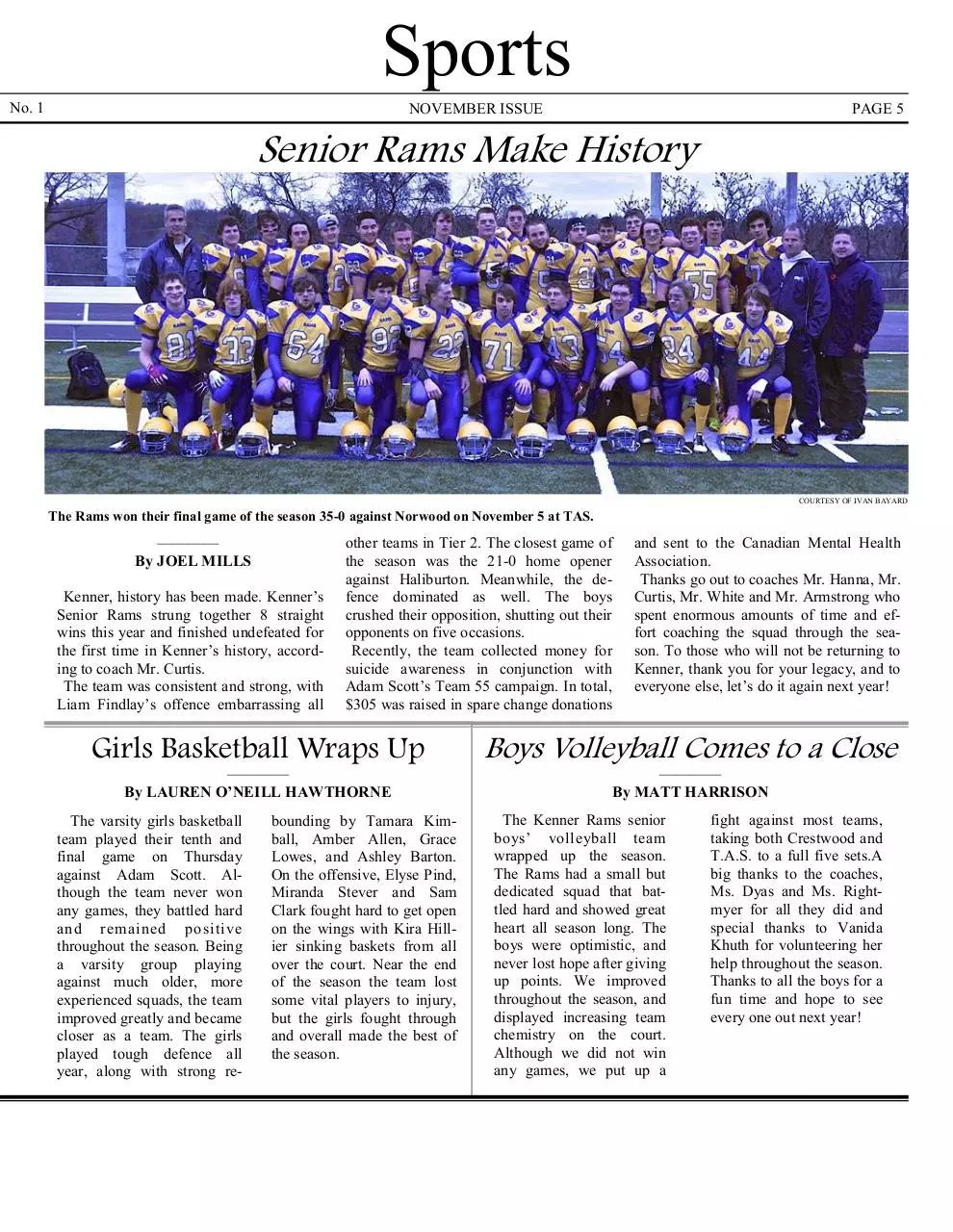 Page 5 of 8, Kenner Chronicle November Issue