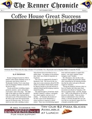 Page 1, Kenner Chronicle November Issue