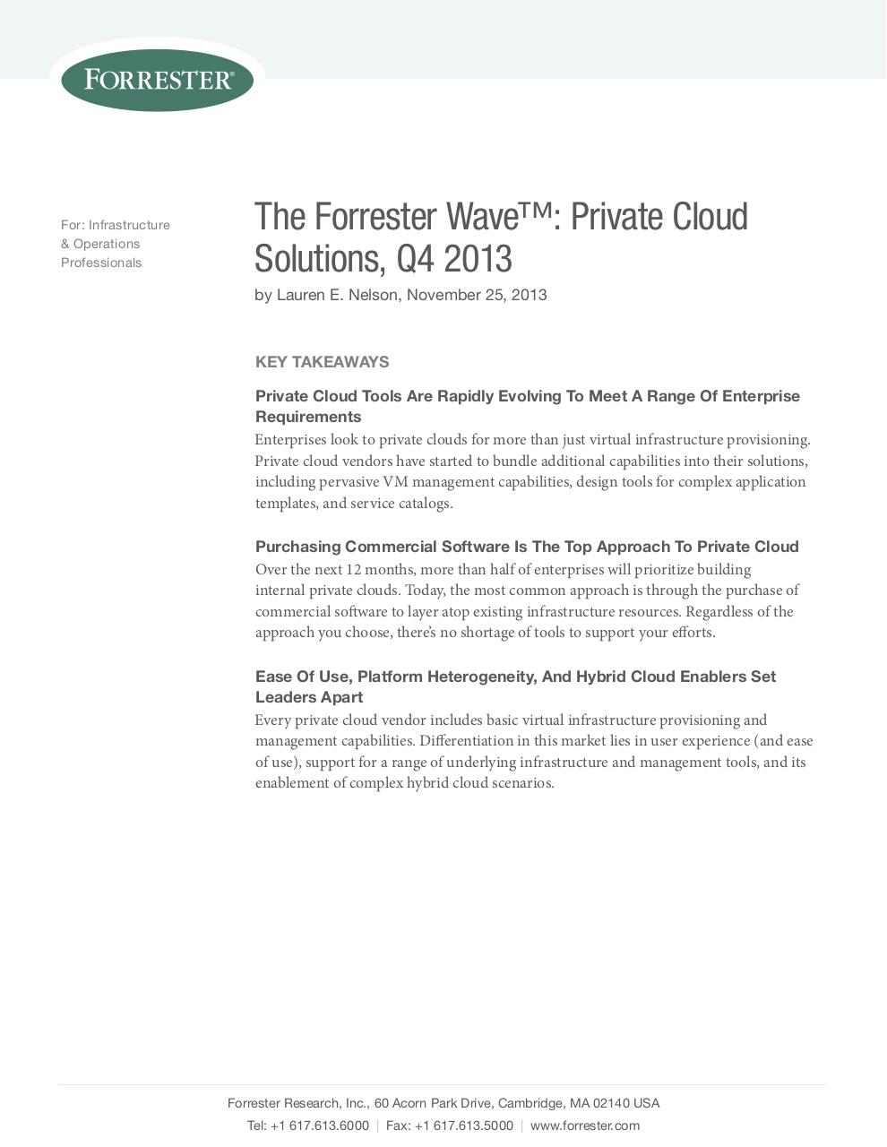 The Forrester Wave_ Private Cloud Solutions_ Q4 2013.pdf - page 1/20