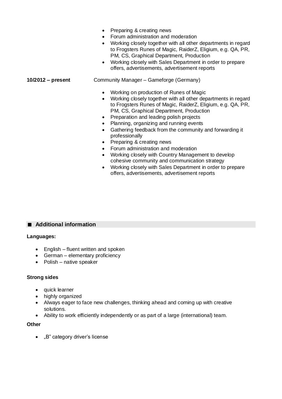 Document preview Jakub_Å»oÅ‚nierek_Resume.pdf - page 2/3