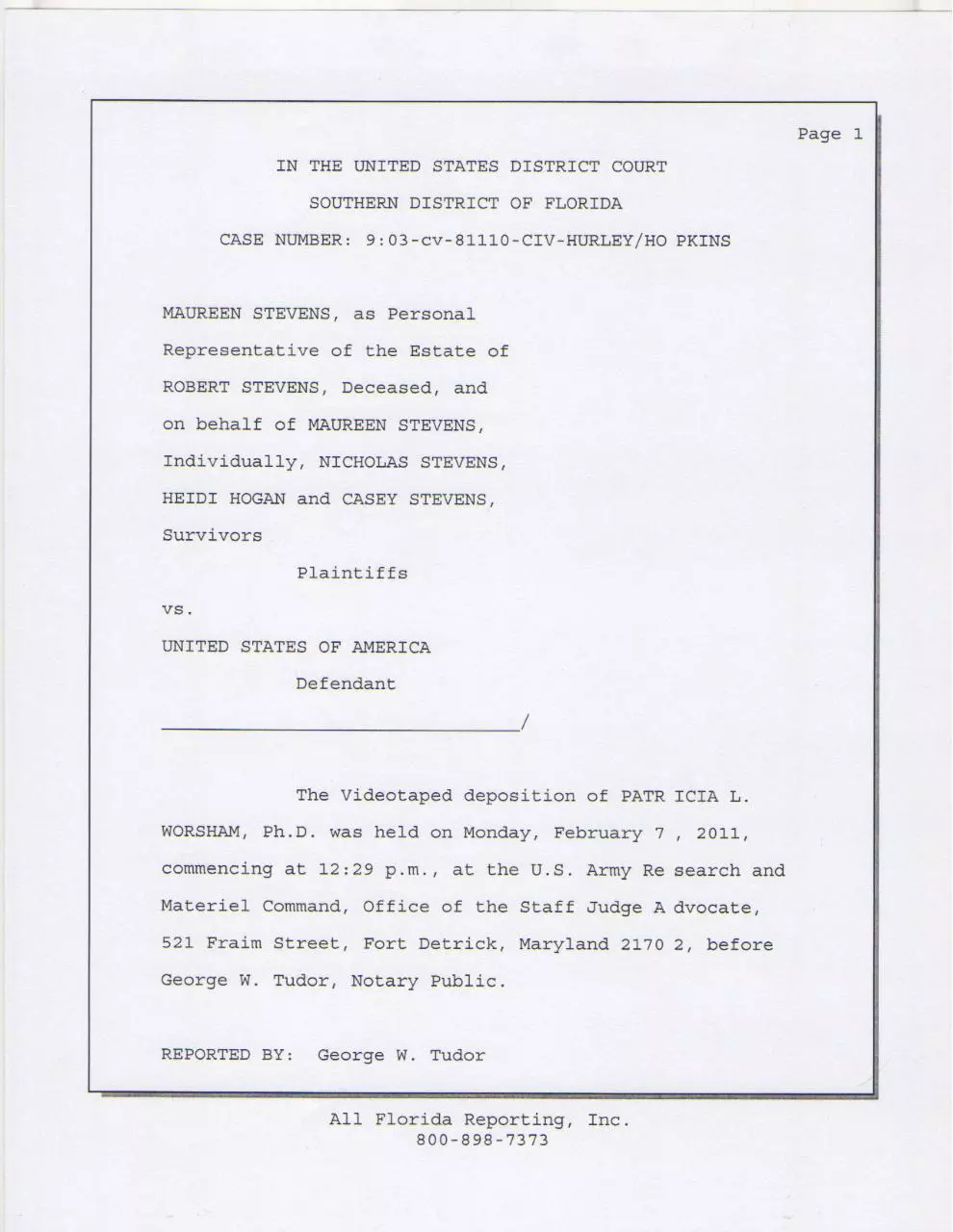 Page 1 of 21, Worshamdepo