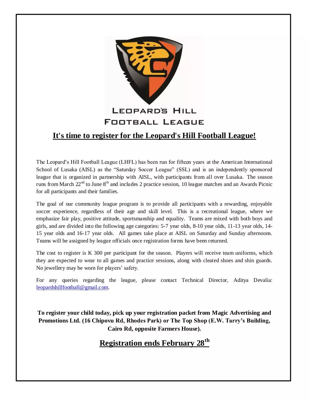 Document preview - Ad for LHFL - ISAZ and beyond.pdf - Page 1/1