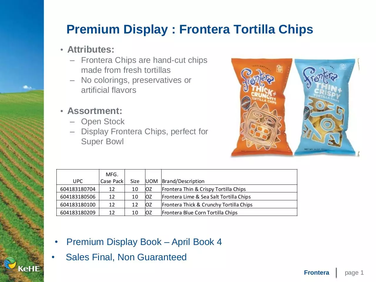 Document preview - April Frontera Chip PDP - 2014.pdf - Page 1/1