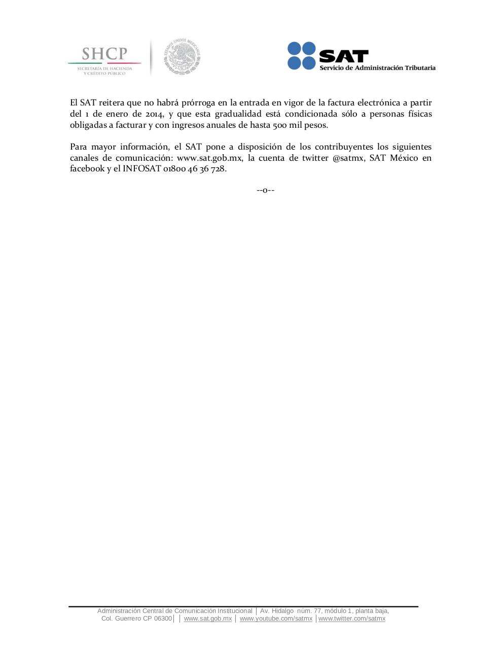 Document preview NOTIFICACION CFDI ABR 2014.pdf - page 2/2