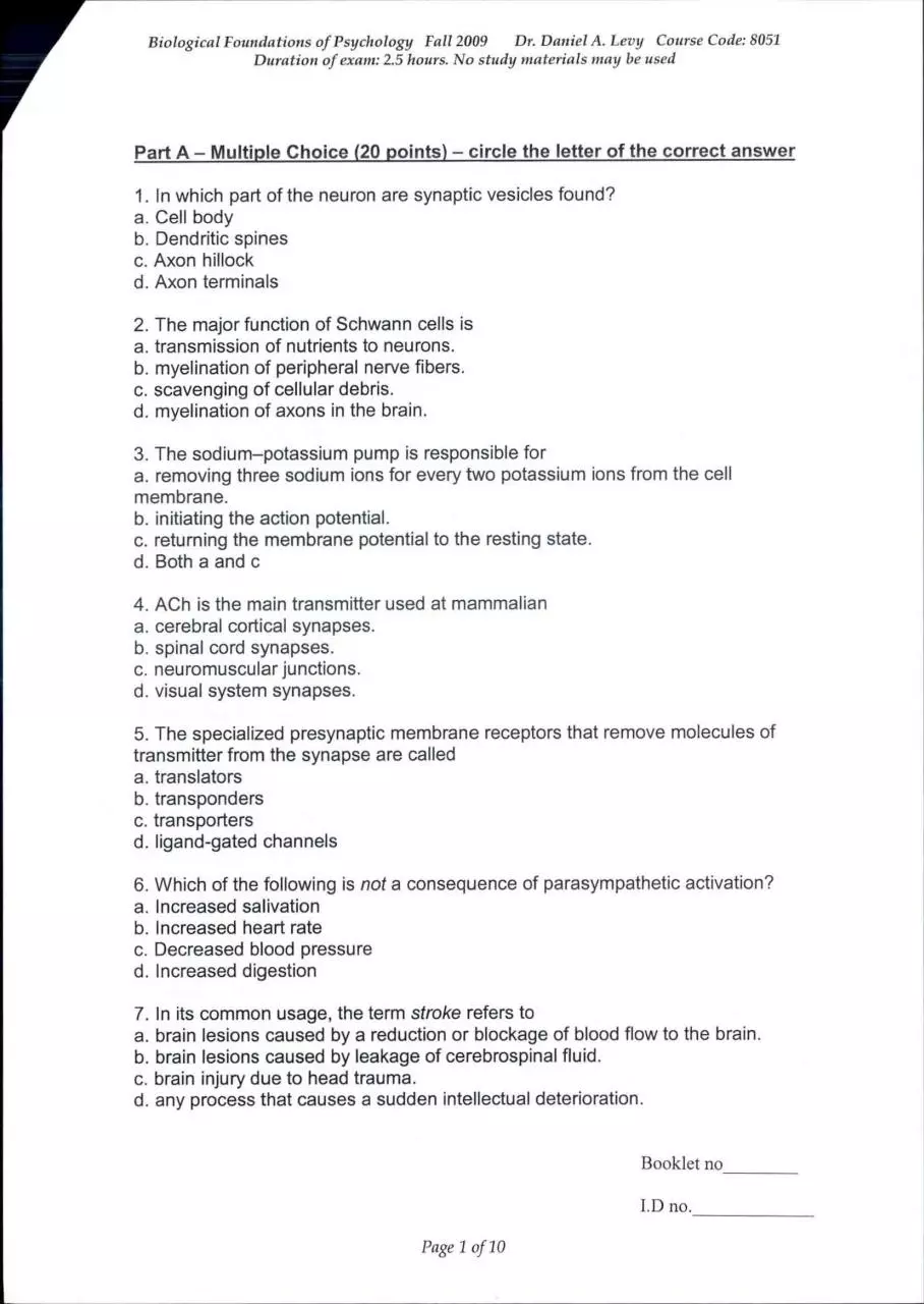 Page 1 of 20, bio 3 blank