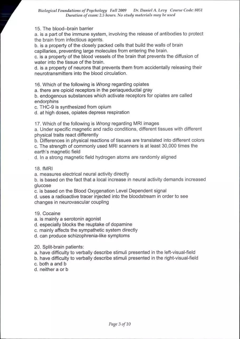 Page 5 of 20, bio 3 blank